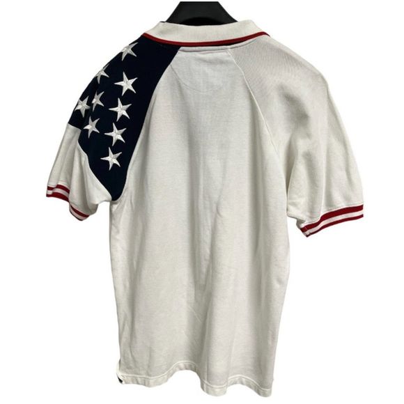 Rock Point Freedom Polo Shirt Mens Large White Short Sleeve Nelson Energy - Picture 11 of 11